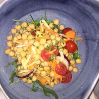 Chickpea salad  at Aterina in Korcula