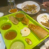 Mini Tiffin and Vegetable Dum Biryani at Sri Balaji Caffe Greensboro in Greensboro