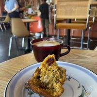 Pumpkin and cranberry muffin  at Honey’s in New Orleans