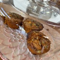 Pumpkin and cranberry muffin  at Honey’s in New Orleans