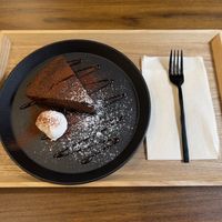 Chocolate gateau.  at Bien - ビアン in Kyoto