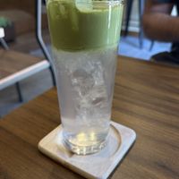 matcha latte  at Bien - ビアン in Kyoto