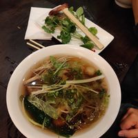 Noodles with mushrooms at Pho Bluewater in England