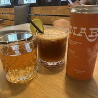 Espresso tonic and Nari Tea  at Café Marathon in Prague
