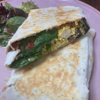 Tofu scramble burrito  at Mama Said Cafe in Red Hill