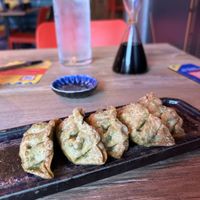 Crunchy vegan gyoza  at La Gyozeria in Lombardia