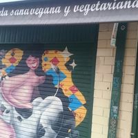 nice door of the restaurant  at La Cocinita Verde in Bogota