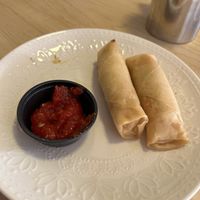 Spring rolls #Veganuary at La Cocinita Verde in Bogota