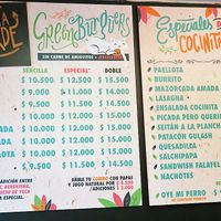 Lots of options! at La Cocinita Verde in Bogota