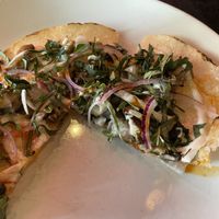 Rice paper pizza   at Pretty Boy in Athens