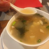 Miso soup at Unik Asiatico Restaurante in Comunidad Valenciana