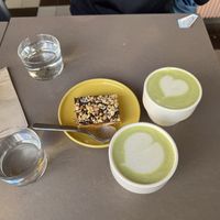 Snicker bar and matcha  at Lykke Nytorget in Stockholms Län