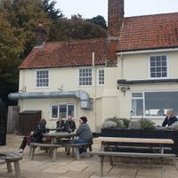 Outside with live music some days at Ramsholt Arms in England