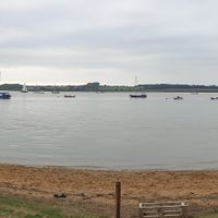 Beautiful view overlooking the river at Ramsholt Arms in England