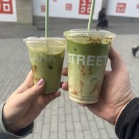 Banana bread matcha  at Blank Street Coffee in Birmingham