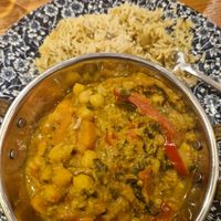 Sweet potato and chickpea curry at The John Wallace Linton - JD Wetherspoon in Newport