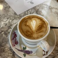 Cappuccino with oat milkk  at café sano in Nordrhein-westfalen