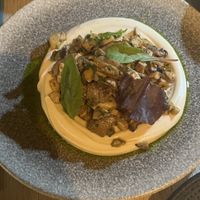 gebratene Pilze auf Selleriepüree  at Mastelo Restaurant & Bar in Lefkada