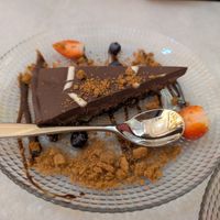 Choc coconut tart at Meat The Vegans in Hertford