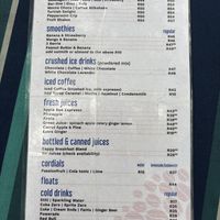 Drink Menu; October 2025  at THE BEACH BREAK in Delaware