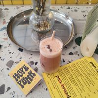 A chai latte at antirush | speciality coffee in Malaga