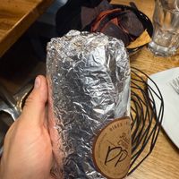 Burrito for scale at Ranch Camp Woodstock in Woodstock