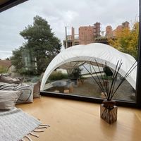 Outdoor seating   at Ebe Cafe in Zlin