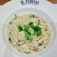 Mushroom risotto  at Il Forno - Town Square in Dubai