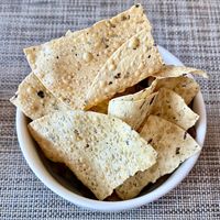 Poppadoms  at Al-Andalus in Dubai