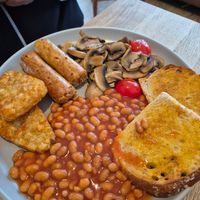 Cooked breakfast at Clarendon perk in Leicester