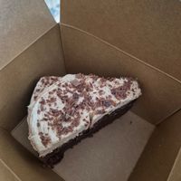 Orange and choc cake at Clarendon perk in Leicester