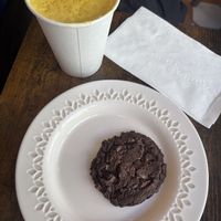 Cookie and golden late  at Say She Ate - Mumbai Inspired cafe in Philadelphia