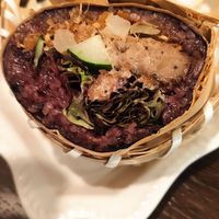 Onigiri with vegan meat at Zhishen Vegetarian Onigiri - 智深志固 台湾おにぎり in Ito