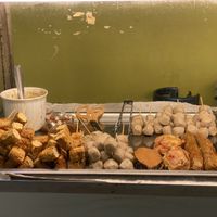 processes stuff  at Sangwiroon Vegetarian in Chiang Mai