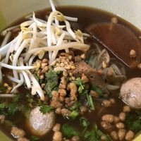 Noodle soup  at Sangwiroon Vegetarian in Chiang Mai
