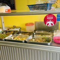 Buffet style   at Sangwiroon Vegetarian in Chiang Mai