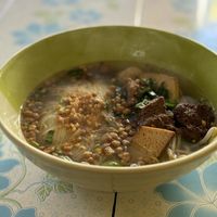 Noodle soupp  at Sangwiroon Vegetarian in Chiang Mai