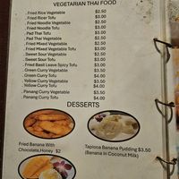 Vegetarian menu at JIJI KOH RONG in Sihanoukville
