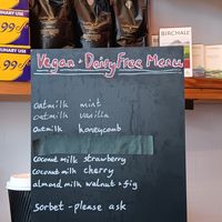 Menu at Vanilli's in Harrogate