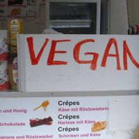 the vegan options can vary every day at Crepes Stand - Food Booth in Erlangen