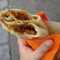 vegan cheese and grilled onion option at Crepes Stand - Food Booth in Erlangen