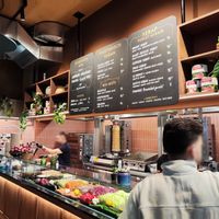 Order station at La Place Orientale Zug in Zug