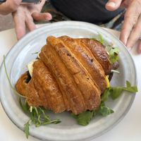 Mushroom truffle croissant   at Uni's Bakehouse in Surfers Paradise