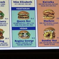 Vegan burger  at Royal Stacks Crown Casino in Southbank