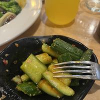 Cucumber saladd  at Cantoo Latin Asian Rotisserie in San Francisco