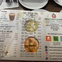 Menu 1, June 2026  at Meat Free Planet in Wolverhampton