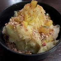 Almond pannacotta dessert   at Pig and Tiger in Denver