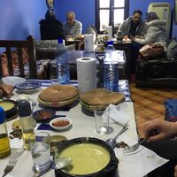 The bean soup and the view.  at Bab Ssour in Chefchaouen
