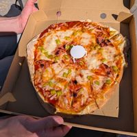 Pizza "spicy vegan" at A Fuego Pizzería in Alicante