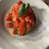 Bruschetta al pomodoro  at Trattoria Pizzeria da Gino alla Villetta in Lazio
